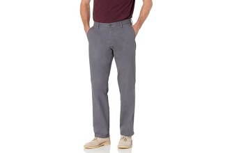 Men's Classic-fit Wrinkle-Resistant Flat-Front Chino Pant