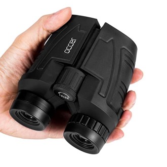 occer 12x25 Compact Binoculars with Clear Low Light Vision, Large Eyepiece Waterproof Binocular for Adults Kids,High Power Easy Focus Binoculars for Bird Watching,Outdoor Hunting,Travel,Sightseeing