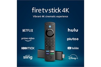 Fire TV Stick 4K, brilliant 4K streaming quality, TV and smart home controls, free and live TV